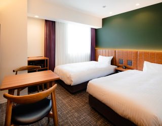 Slaapkamer hotel Hiroshima