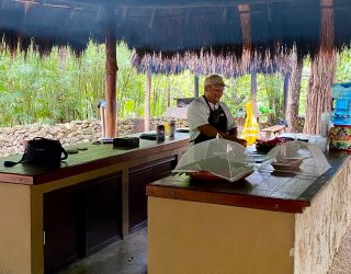 Eten na avontuur jungle