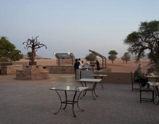 Terras verblijf Sossusvlei
