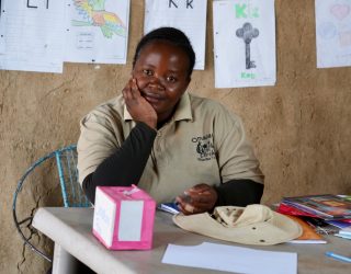 Leerkracht Himba op school