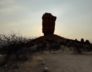 Vingerklip in Ugab tijdens wandeling