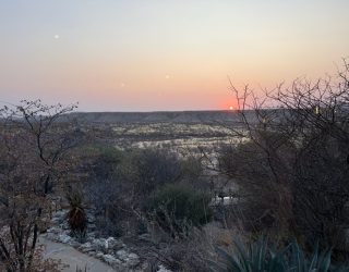 Zonsondergang verblijf Ugab