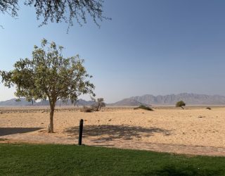 Uitzicht op omgeving verblijf Sossusvlei