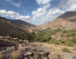 Omgeving atlasgebergte in Marokko