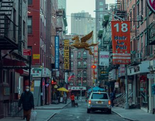 Straten van Chinatown in New York