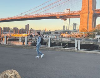 Brug tijdens sunset skyline walk