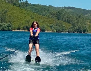 Familie Vaeyens op de waterski's