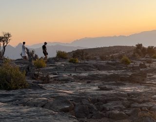 Wandelen bij verblijf Jebel Shams