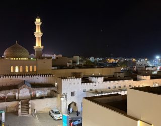 Uitzicht avond verblijf Nizwa