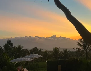 Bali zonsondergang rondreis familie De Bondt
