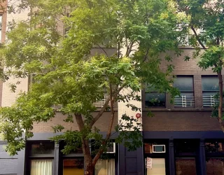 Kleurrijk busje tijdens rondreis familie Tavernier