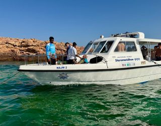 Speedboat voor snorkeltocht Oman