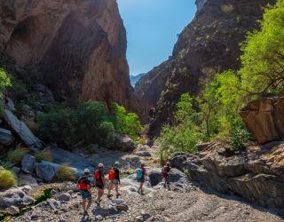 Wandelen naar Snake Canyon