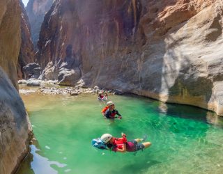 Canyoning Snake Canyon in Oman