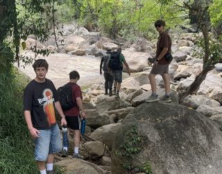 Familiehike naar watervallen