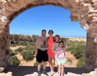 Familie met uitzicht in Eassaouria