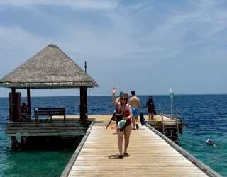 Liesbeth van Kiddotravel gaat snorkelen in de Malediven